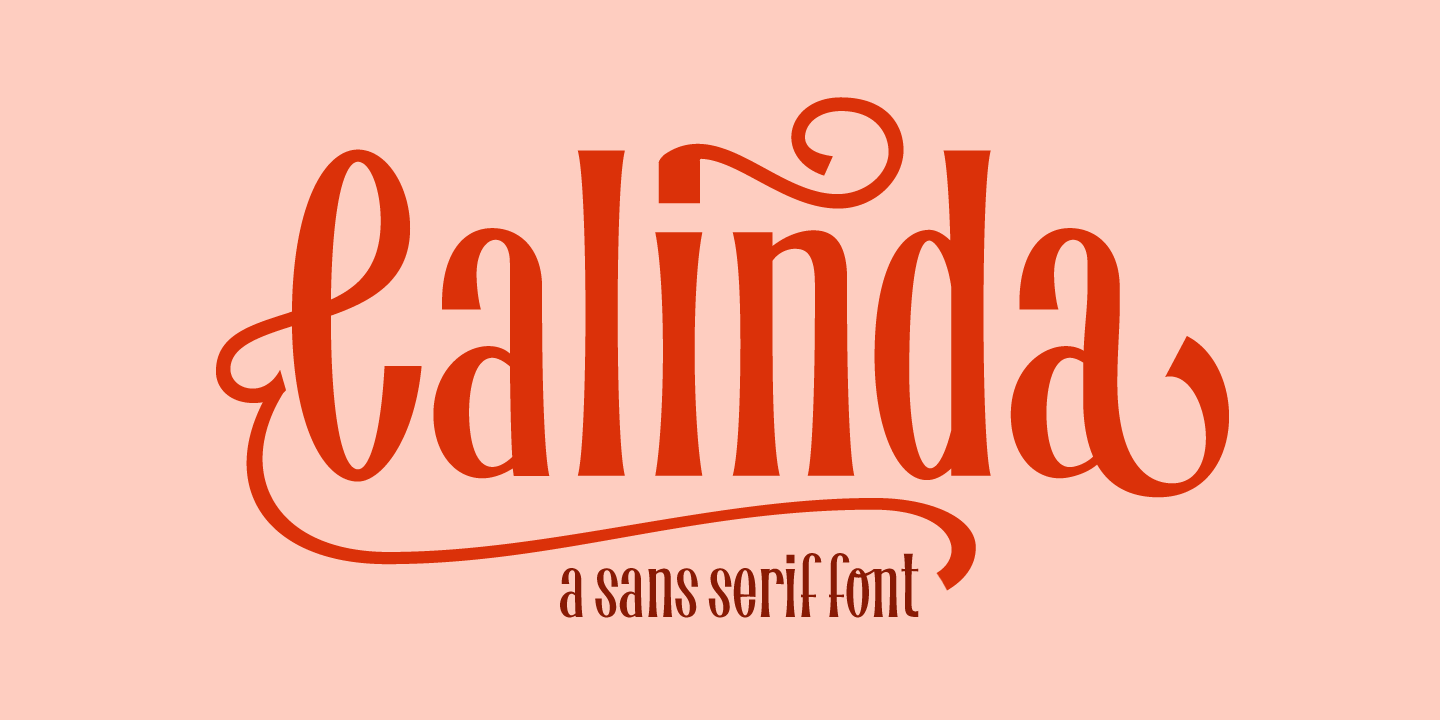Example font Calinda #1